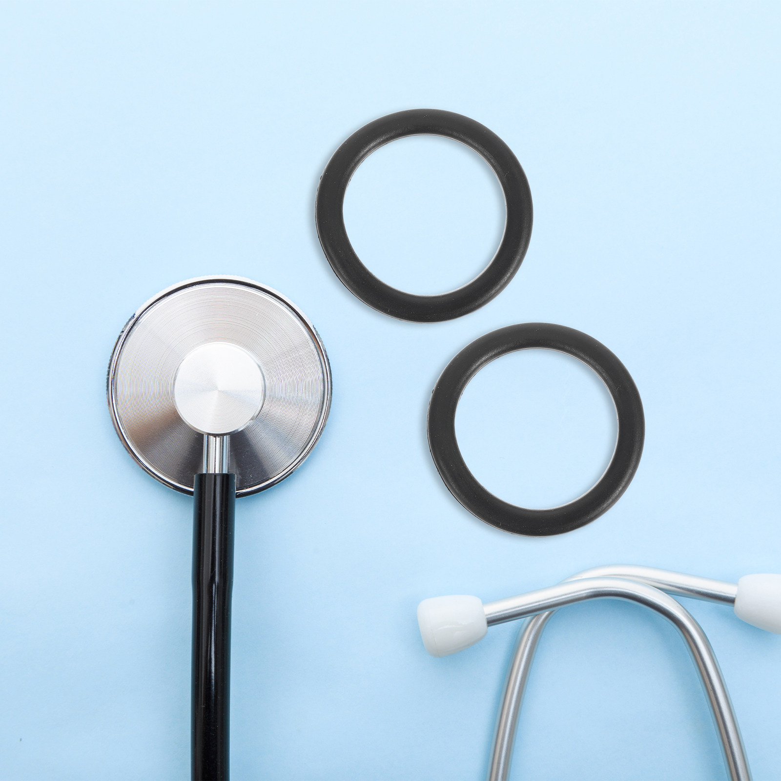 Stethoscope - 聴診器用振動板固定リング10個入り。冷感防止リング、浮動振動板修理用アクセサリー、聴診器部品。