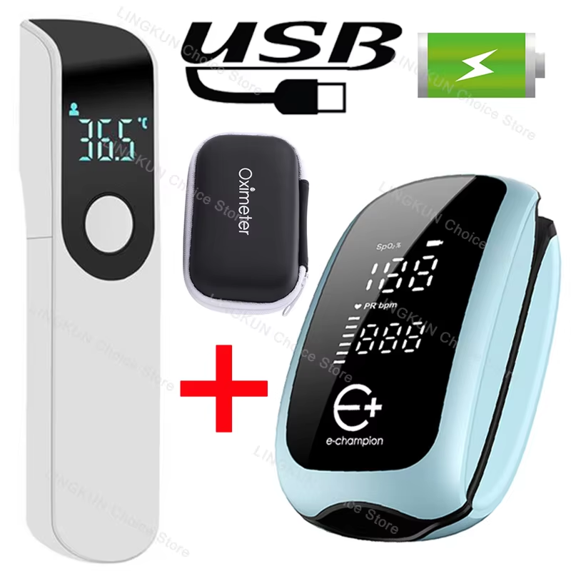 Pulse Oximeter - デジタルLED表示、充電式、子供用、医療用パルスオキシメーター、指先に装着するタイプ、血中酸素飽和度モニター。