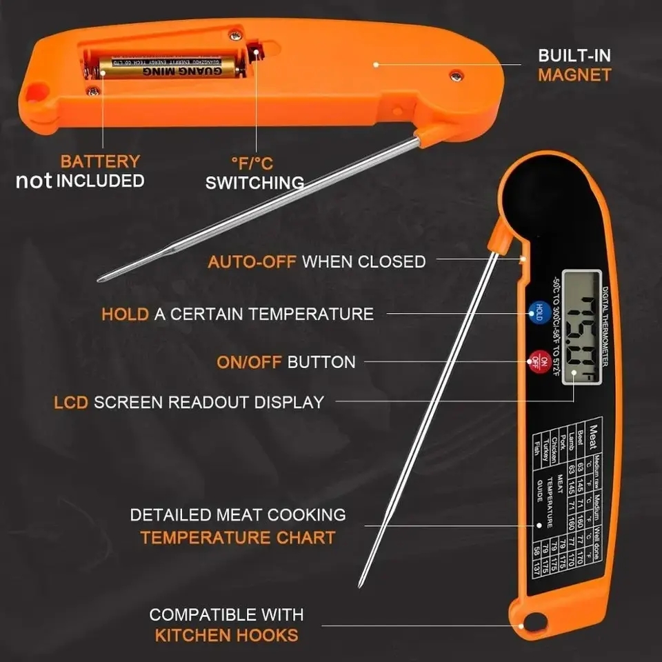 1個入り デジタル式キッチン用食品温度計。肉、水、牛乳、料理 - Thermometer Digital のレビューと価格