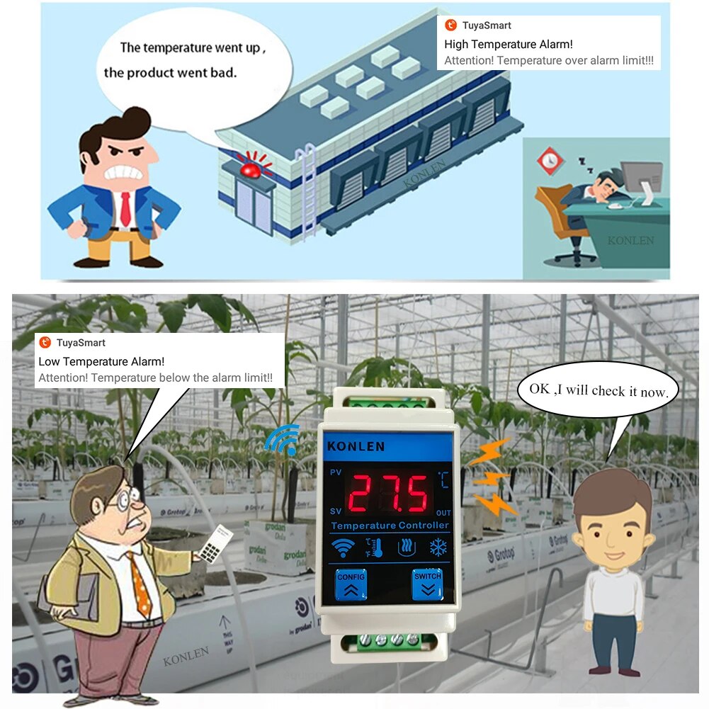 Tuya-温度計センサー,温度コントローラー,冷蔵庫,サーモ - Lab Incubator のレビューと価格