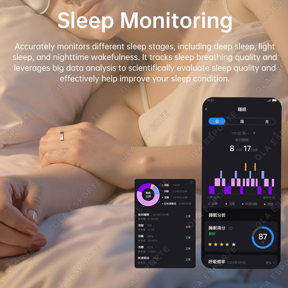 アップグレードされた振動リマインダースマートリング 防水 健 - Blood Pressure Monitor のレビューと価格