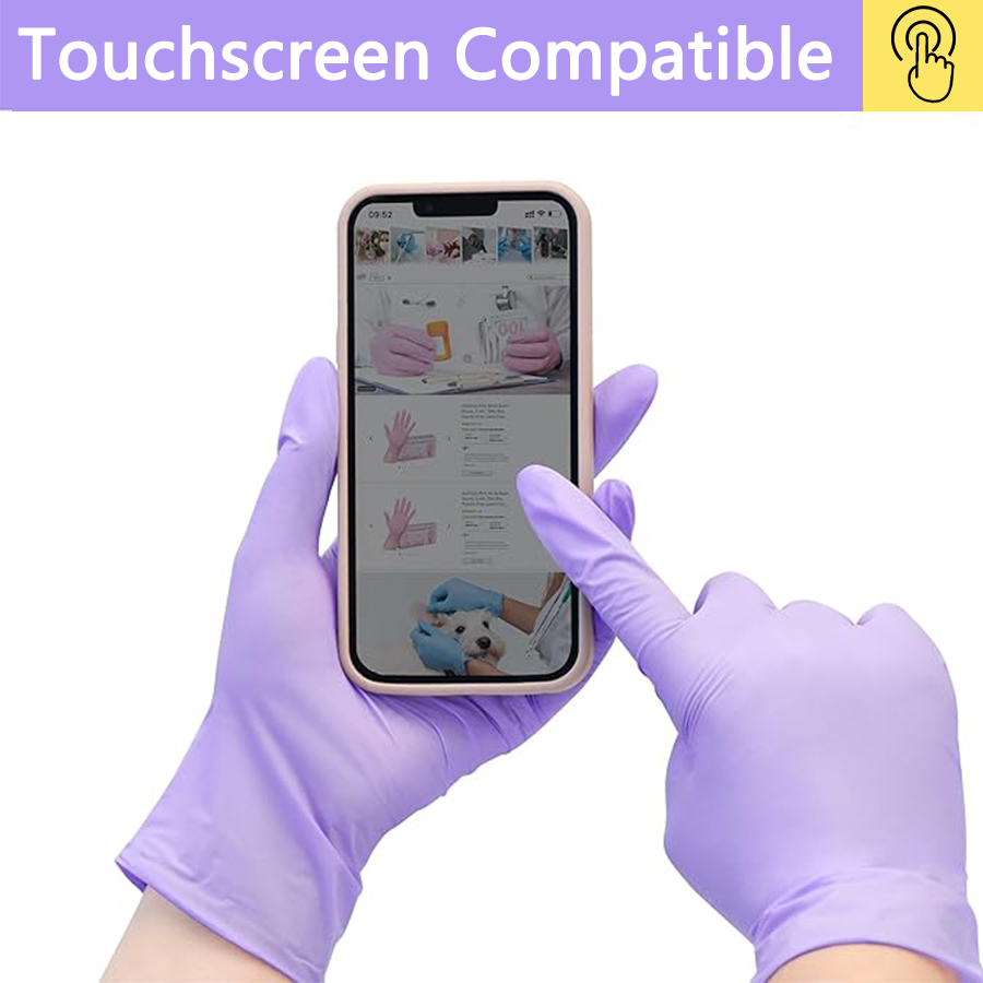 20-300 個ニトリル試験手袋使い捨てパープルライラック手 - Medical Gloves のレビューと価格